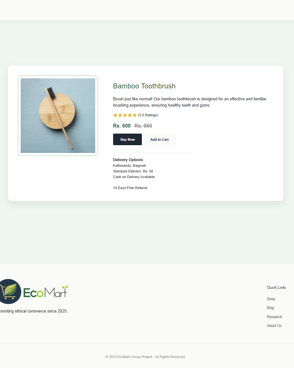Our Product Page