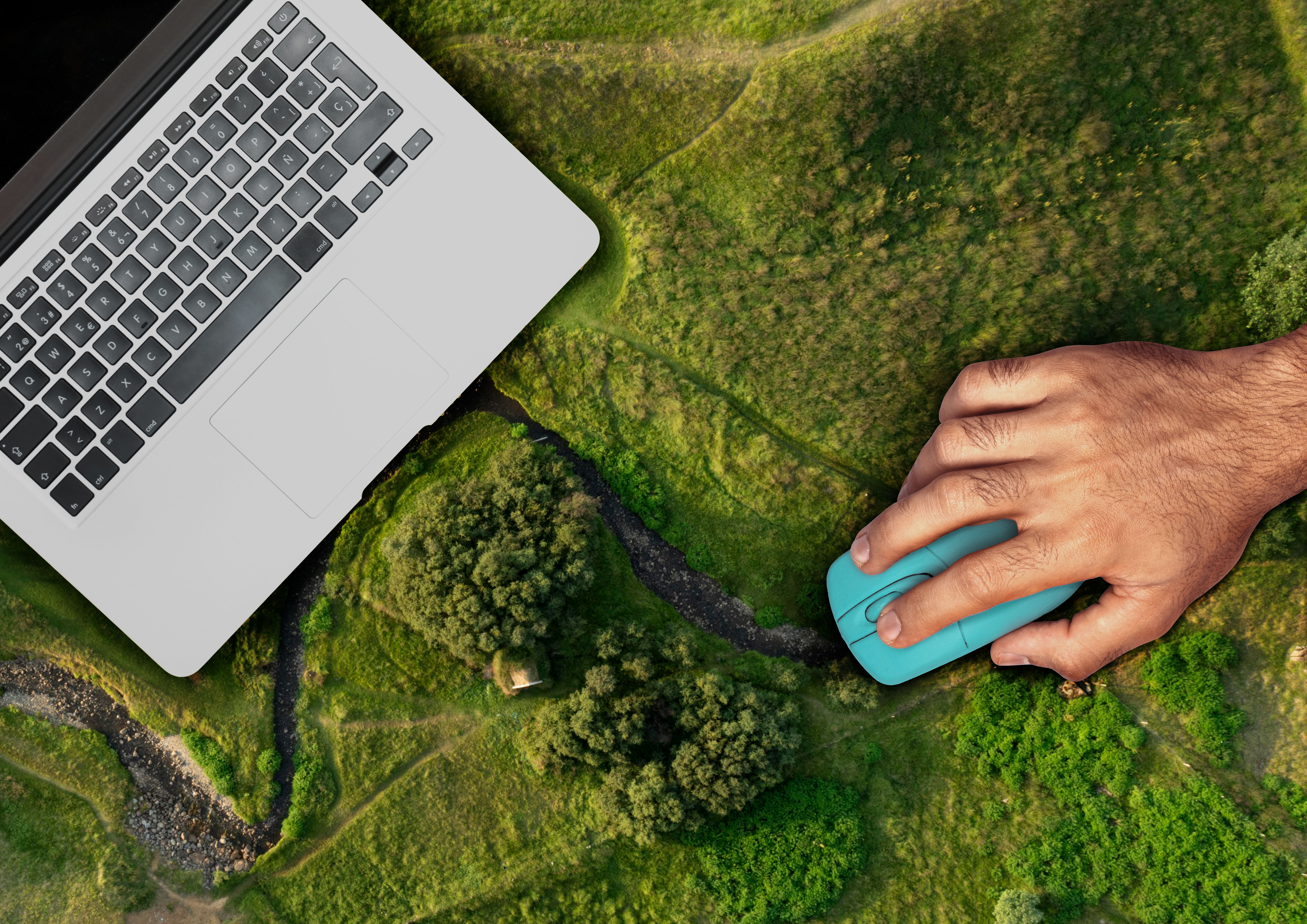 Technology and Sustainability Concept